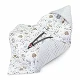 Totsy Baby Coperta per passeggino 90 cm x 90 cm - per ovetto universale, per seggiolino auto in cotone coperta invernale Cervo Grigio Chiaro