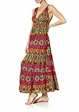 Goldenpoint Mare Donna Abito Lungo Impero Liberty Villa, Colore Multicolor, Taglia M
