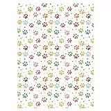 ARKRAFT carta da regalo 3 fogli 90 x 65 cm regalo impronte di cucciolo (18-8681)