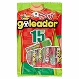 Goleador Fruit Doppia Caramella Gommosa Gusto Frutta, Confezione da 15 Caramelle Monopezzo Incartate Singolarmente