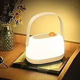 SUPPOU luce notturna bambini, Luce Regolabile Senza Gradazioni, Lampada Portatile da Comodino con Funzione di Ricarica in Tempo Reale, Ideale per Camera dei Bambini, Soggiorno e Campeggio