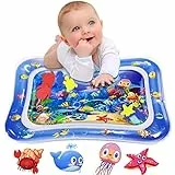 Infinno Tappetino Gonfiabile per Pancia Tappetino per Giochi d'Acqua per Bambini per Neonati e Bambini Piccoli Giocattoli per Bambini da 3 a 24 Mesi, Rafforza i Muscoli del Tuo Bambino, Portatile