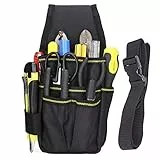 BAIGIO Piccola Marsupio Borsa Degli Attrezzi in Tela Oxford, Cintura Porta Attrezzi Multi Tasche per Elettricista,Carpentiere,Tecnico Manutenzione
