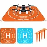 Aunis Drone Landing Pad, Fast-Fold doppio lato impermeabile 50 cm (19'') portatile Helipad per DJI Air 2S/Mavic Mini 2/Mavic Air 2/Mavic 2 Pro/Zoom/FIMI X8SE/DJI FPV Drone (65 cm)