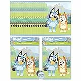 Unique Bluey - Sacchetti per bomboniere, confezione da 16 pezzi, con licenza ufficiale | Goodie Bags | Forniture per feste di compleanno, bomboniere e decorazioni | bottone