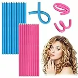 20 Pezzi Bigodini Flessibili per Capelli Senza Calore, Bigodini Morbidi Per Dormire, Rubber Hair Rollers Curlers Magici in Schiuma Flessibile per Capelli Mossi DIY