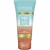 Clinians Latte Idratante Pre & Dopo Sole Senza Abbronzanti con Attivatore di melanina, 1 da 200 ml