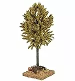 Holyhome Albero Autunnale Verde Per Presepe | Altezza 16 cm, Realizzato e Dipinto a Mano, Made in Italy