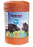 Gemi Elettronica Filo per Recinto Elettrico 500 mt 8x0.25 Conduttore 6 mm²