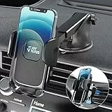 JOYTUTUS Supporto per cellulare da auto a ventosa 3 in 1, per auto a braccio lungo, girevole a 360°, per parabrezza, per iPhone/Xiaomi/Huawei/Samsung