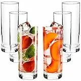 CRYSTALIA Premium Bicchieri Highball, 100% SENZA PIOMBO Bicchieri da Long Drink Set 6, 360 ml, Alto in Vetro, per Birra, Cocktail, Succo, da Bevande, Acqua