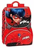 MIRACULOUS - Zaino Organizzato Ladybug Scuola, Spallacci Regolabili, Vano e Ampia Tasca Frontale a Zip - Zaino Bambino e Zainetto Bambina per Scuola e Free Time