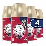 Glade Automatic Spray Ricarica, Profumatore per Ambienti, Fragranza Luscious Cherry & Peony, Formato Scorta da 4 Ricariche da 269 ml