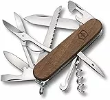 Victorinox, Huntsman Wood, coltellino tascabile in legno (13 funzioni, lama grande, seghetto)