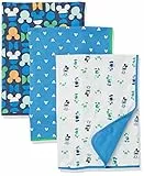 Amazon Essentials Disney | Marvel | Star Wars Swaddle Blankets Costumi, Confezione da 3 Topolino Oh Boy, Taglia Unica, Pacco da 3
