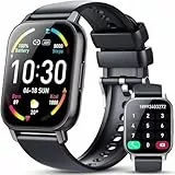 Hoxe Smartwatch Uomo Donna, Effettua/Rispondi alle Chiamate, 1.85' Orologio Smartwatch, 112 Modalità Sportive, Impermeabile IP68, Smart Watch con Monitoraggio del SpO2/Sonno/Contapassi per IOS/Android