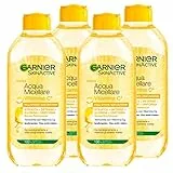 4x Garnier SkinActive Acqua Micellare Ipoallergenica Struccante e Detergente Senza Risciacquo con Vitamina C - 4 Flaconi da 400ml oguno