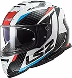 LS2, casco integral moto Storm Racer blue red, M