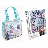 Disney Frozen 2-19384 - set di accessori per capelli nella borsetta glitter in PVC, multicolore & Disney Frozen 2 Set Accessori 18 pz, Multicolore, 19389