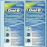 Oral-B Superfloss - 2 confezioni di filo interdentale da 50 fili