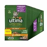 Ultima Cibo Umido per Gatti Fit & Delicious con Pollo: 24 Buste da 85g