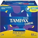 TAMPAX COMPACK REGULAR, Confezione da 24 Tamponi