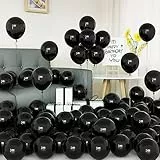 50 Pezzi Palloncini Neri in lattice Nero Opaco 5 Pollici per Ragazze Donne Ragazzi Festa Compleanno Matrimonio Halloween Nuziale Carnevale Battesimo Pensione Laurea Capodanno Anniversario Decorazioni