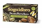 Sogni d'oro Tisana Delizie&frutta Secca Pistacchio E Mandorla Con Scorza Di Limone, Astuccio Da 16 Filtri, Complemento Alimentare, Senza Calorie. 40 Grammo