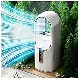 GANMEI Ventilatore Silenzioso Senza Pale, Usb Ricaricabile, Con Umidificatore Ventilatore Usb Silenzioso E Portatile Acoolir Ventilatore A Torre, Per Ufficio E Camera Da Letto