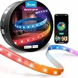 Govee Striscia Luci LED RGBIC M1, Tecnologia RGBIC Aggiornata, 5 Metri WiFi Compatibili con Alexa, Musica e DIY Sync, per Camera da Letto, Studio, Natale