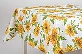 Biancheria Store TOVAGLIA in Cotone Facile da stirare 3 Misure | Copri tavola per 6-12 - 18 persone - 140 x 180 cm 6 persone - Girasoli