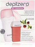 Depilzero - Kit Scaldacera, Cera con Olio di Jojoba e Biossido di Titanio - 1 Confezione