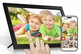 Tibuta Cornice fotografica digitale WiFi da 15,6 pollici, 32 GB di memoria touch screen Smart Cloud, facile configurazione, rotazione automatica, regalo per amici e familiari