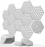 Pannelli Fonoassorbenti Soundsbay 12 pezzi 35x30x1 cm Pannelli Insonorizzanti Con nastro biadesivo trasparente Pannello acustico per Podcasting, Studi di Registrazione