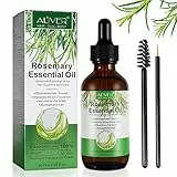 Olio Essenziale Di Rosmarino Per La Crescita Dei Capelli - 100% Puro Biologico Per Sopracciglia E Ciglia, Cura Della Pelle, Nutre Il Cuoio Capelluto, Stimola La Crescita Dei Capelli 60Ml