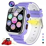 JUBUNRER Orologio Smartwatch Bambini 26 Giochi Telefono Contapassi Calorie SOS Orologio Bambina Bambino Fotocamera HD Lettore Musicale Video Regalo Ragazza 3-12 anni Regali Natale Compleanno