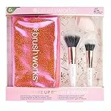 Brushworks Set Di Pennelli Da Trucco E Spugna Da Viaggio - 180 Gr