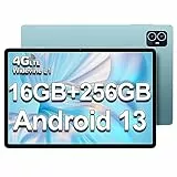 TECLAST M50Pro Android 13 Tablet 10.1 Pollici 16GB RAM+256GBROM(TF 2TB), 4G LTE/SIM+5G WiFi, T616 Octa-Core 2GHz, FHD 1920x1200 IPS, Widevine L1/BT5/13MP/Type-C/Face ID/GPS/OTG/3,5mm Jack/Metal-2023