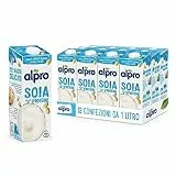 ALPRO CLASSICO, Bevanda alla SOIA, 100% vegetale con vitamine B2, B12 e D2 (12 confezioni da 1 Litro)