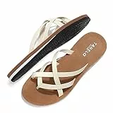 ASTERO Infradito da Estive Donna Sandali Bianco 37