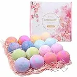 Dr.JIEER Fatto a mano，Bombe da Bagno, 16pcs Set Regalo Palle Effervescenti ，Bath Bomb Set