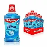 Colgate Fresh Breath - Balsamo orale 6 x 500 ml, freschezza immediata e di lunga durata, senza bruciare