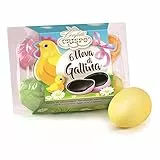 6 UOVA DI GALLINA CONFETTATE EXTRA FONDENTE BLISTER OVETTI CIOCCOLATO CRISPO