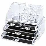 tempo di saldi COSMETICBOX Organizzatore per Cosmetici, Acrilico, Clear
