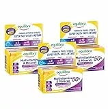 Equilibra Integratori Alimentari, Multivitamine & Minerali 50+, Formula Potenziata, per Energia, Sostegno, Funzioni Cognitive, 3 Pezzi da 30 Compresse Triplo Strato a Rilascio Graduale