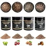 Boruit Trucioli per affumicatura in Legno, 90 g, 100% Tutto Naturale, Mele/Ciliegia/Noce Hickory, Aroma Speciale (Ciliegia + Quercia + Noce di pecana + Mele)