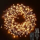 Avoalre Luci di Natale 1000 LEDs 100M, Catena Luminosa 8 Modalità Impermeabile IP44 Luci Albero di Natale Decorative per Interno Esterno Natale Atmosfera Romantica Camera Festa Nozze, Bianco Caldo