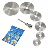 OriGlam 6 dischi circolari circolari per sega OriGlam, utensili rotativi per legno per trapano Dremel, mandrino rotante