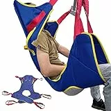 DBMGB Imbracatura per Sollevatore Disabili Imbottita, Imbragature per Sollevamento Paziente per Trasferimento in Comoda, Sedia a Rotelle e Letto, Poggiatesta+Imbottiture per Le Gambe, Carico -230kg