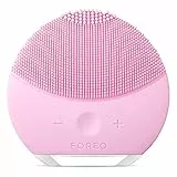 Foreo Luna Mini 2 Spazzola Pulizia Viso, Compatta, Massaggio Hi-Tech, per Tutti i Tipi di Pelle, Ultraigienico, Semplice, Detergente in Silicone, Pearl Pink